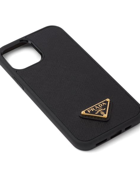 iphone 12 pro prada|Black Saffiano cover for iPhone 12 Pro Max .